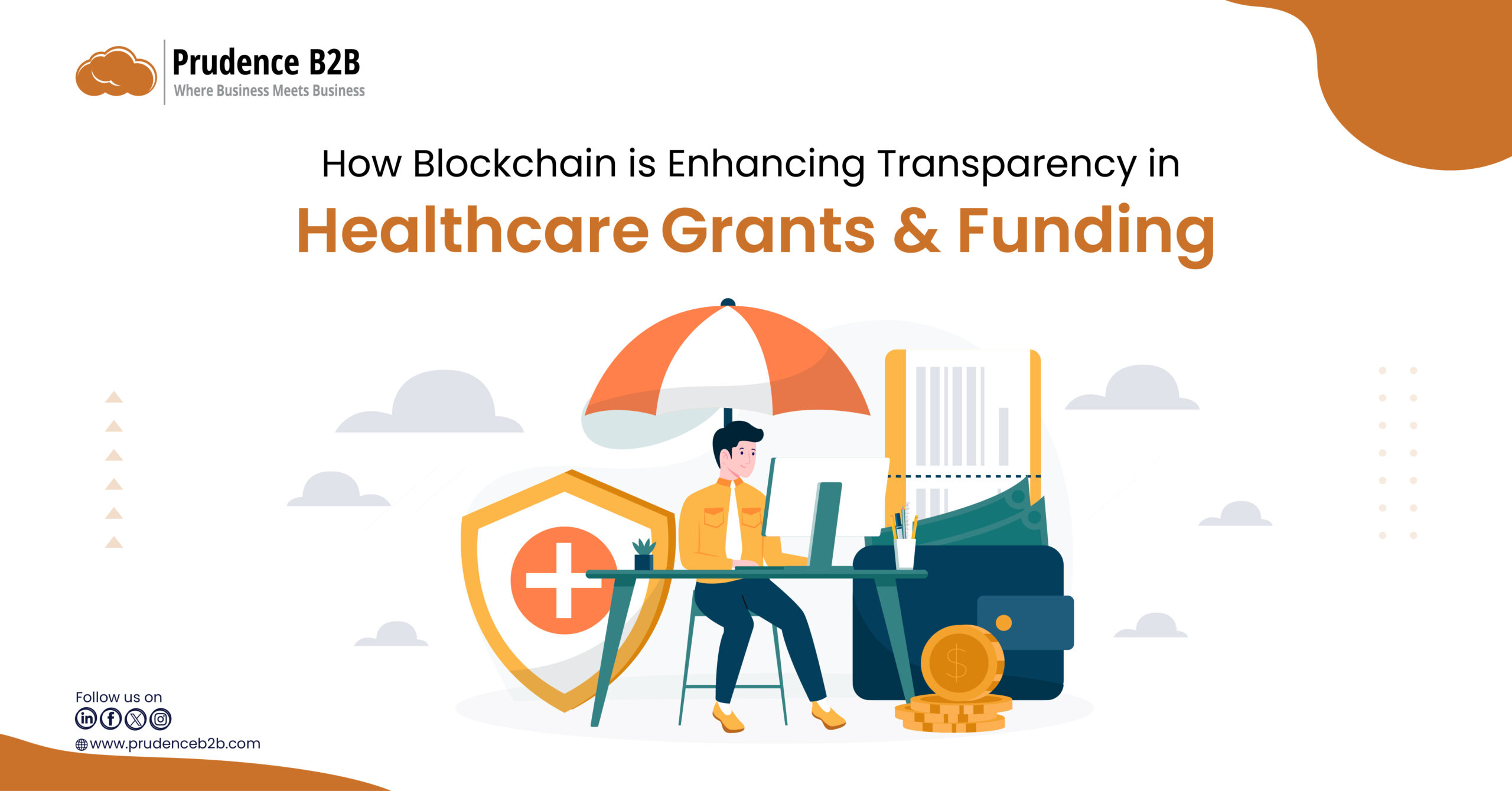 Blockchain technology enhancing transparency in healthcare grants and funding processes.
